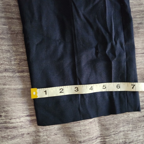 Perry Ellis Portfolio Men's Slim Fit Navy Blue Dress Pants Tailored Trousers 34 - Picture 7 of 9